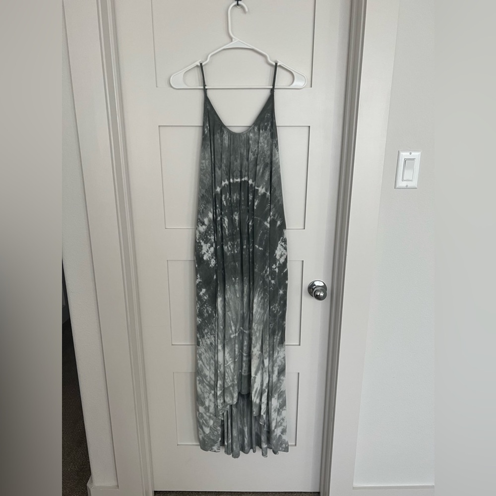 CHARCOAL TIE DYE MAXI